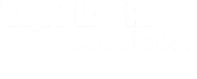 Taylor and Associates Logo Transparent White