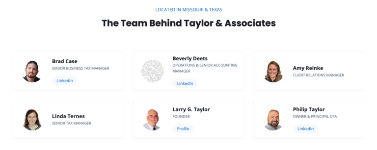 Your 2024 Team at Taylor & Associates Financial Services