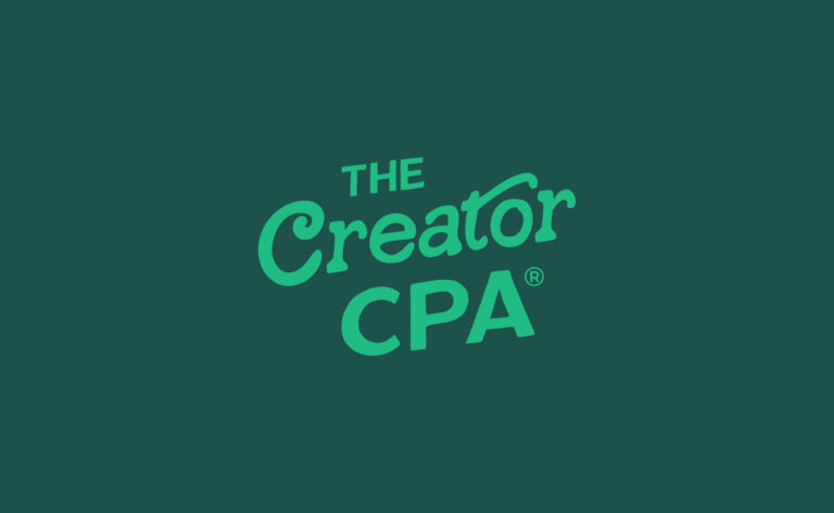 The Creator CPA Logo on Green
