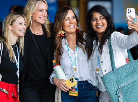 Content Creators Taking Selfie at Conference